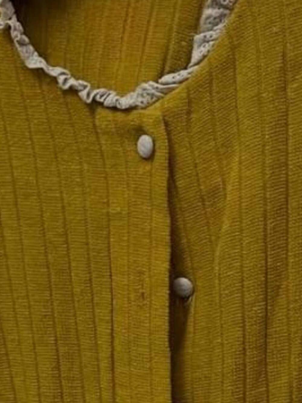 Yellow Button Cardigan - Picture 2 of 3